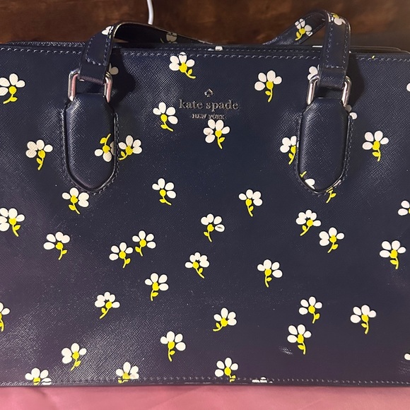 Kate Spade Navy Floral Crossbody - Picture 6 of 9